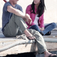 Courteney Cox & Co-Star Hang Down By The Riverside